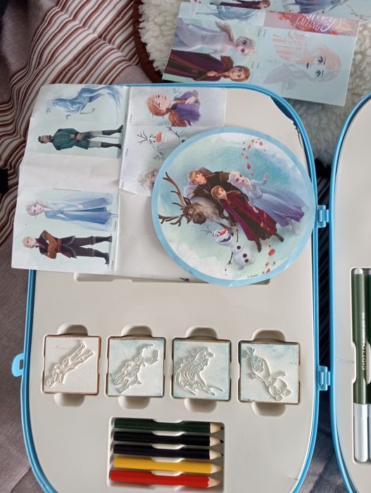 Kit troley da Frozen com carimbos