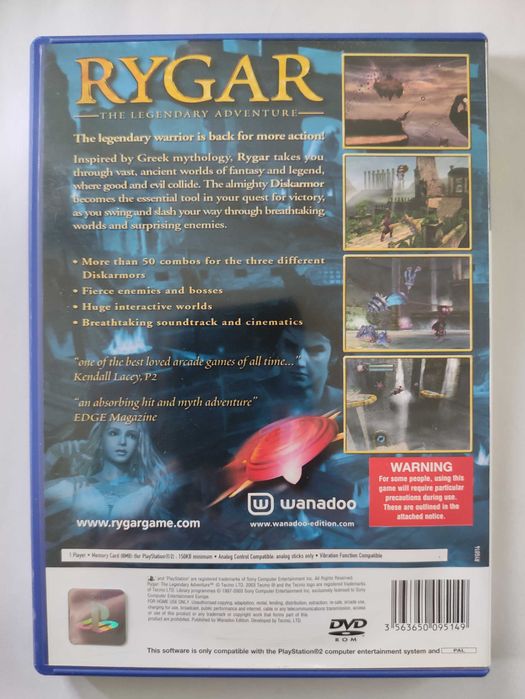 Rygar PS2 PlayStation 2 angielska komplet
