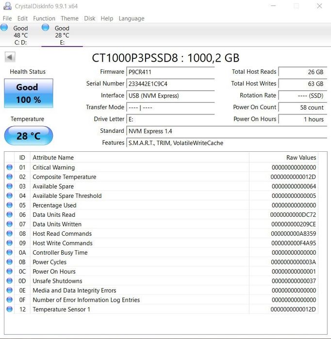 SSD Crucial P3 Plus 1TB