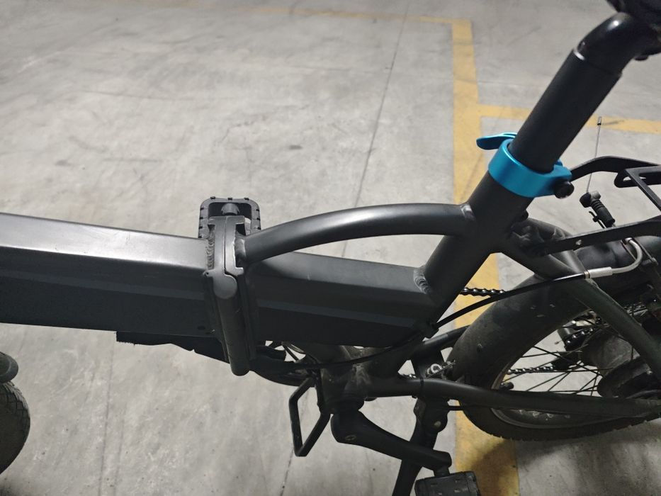 Bicicleta elétrica dobrável B TWIN decathlon
