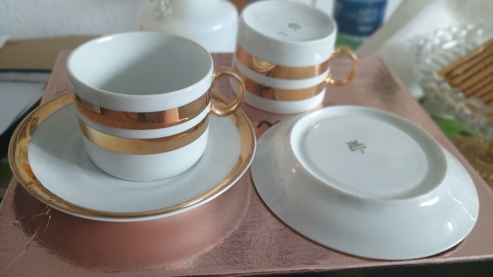 ZESTAW 5 Filiżanek do kawyKAROLINA porcelana