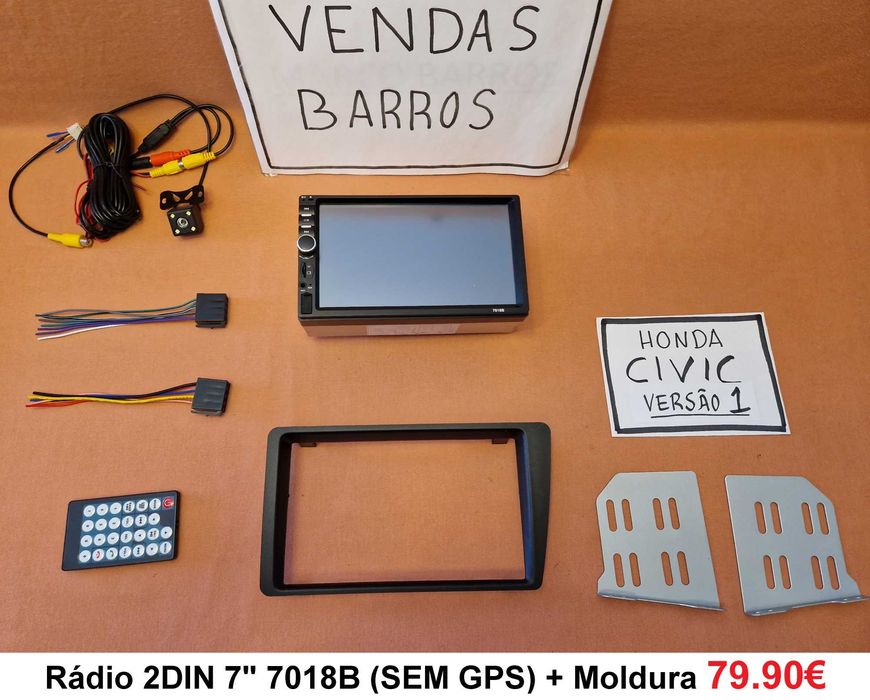 Rádio 2DIN Honda CIVIC MK7 • (2001 a 2006) • Android EU ES EP EM IMA