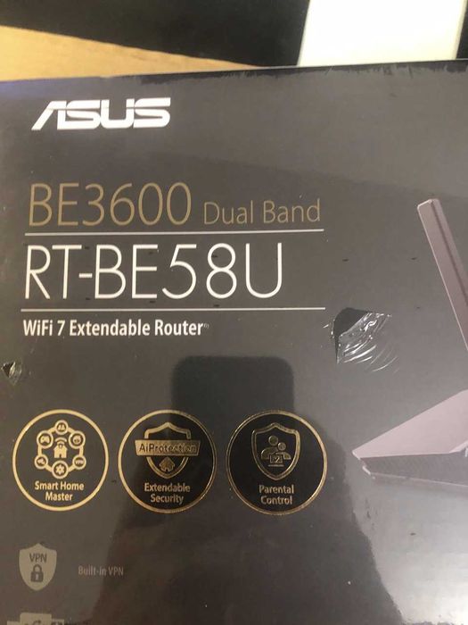 Маршрутизатор ASUS RT-BE58U WiFi7 / BE3600 / 2.5Гбит/с /новый