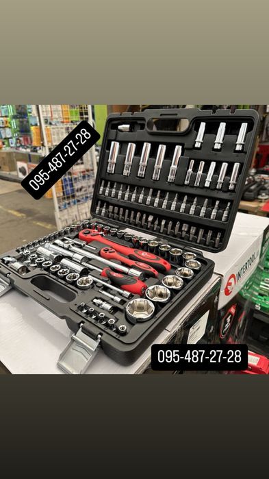 Професійний набір інструментів 108 од. INTERTOOL ET-6108 CrV