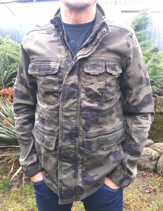 Hollister бушлат M-L куртка хакі мілітарі бушлат парка  піджак