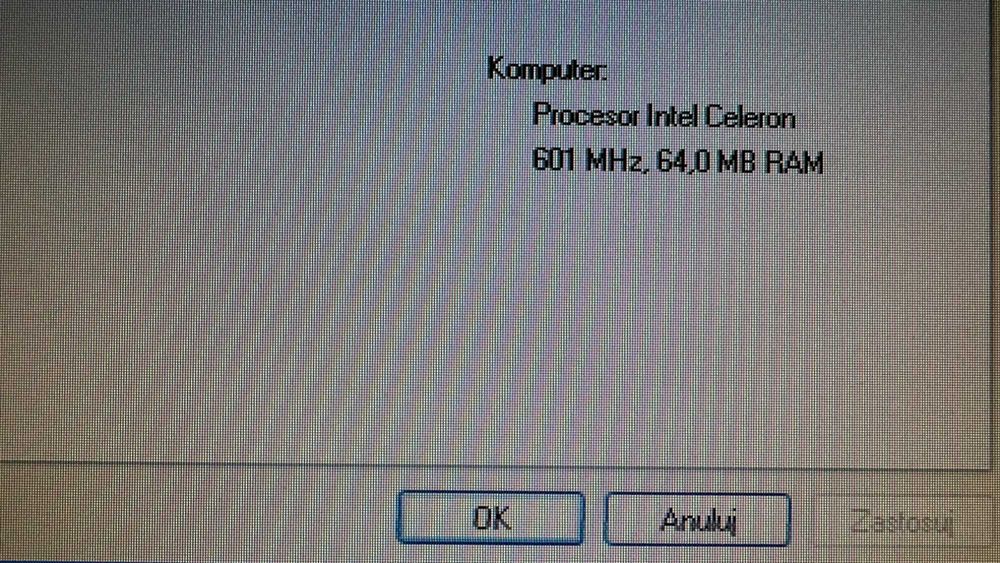 Komputer Retro - Celeron 600 MHz