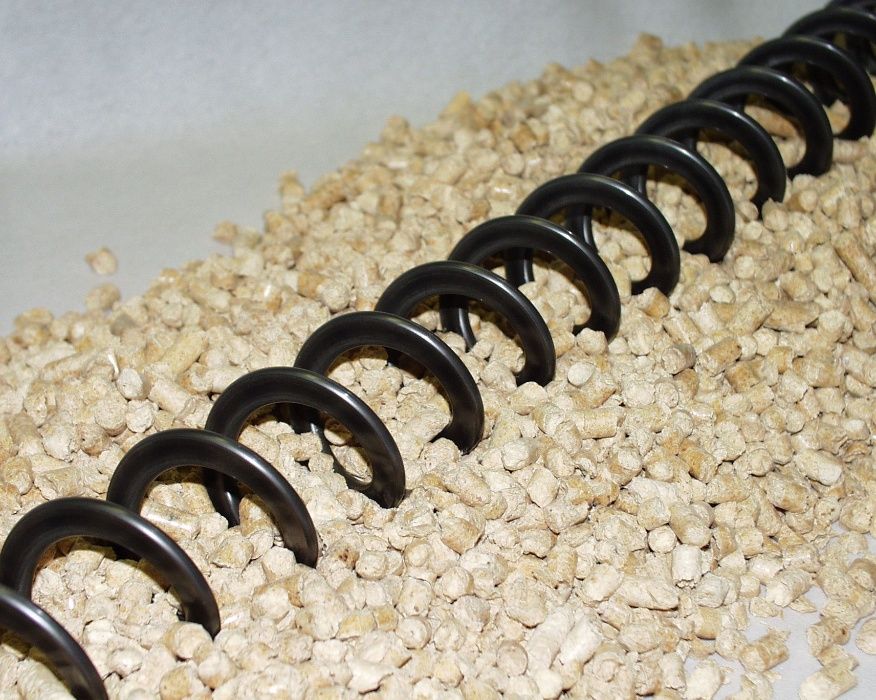 погрузчик зерна гибкий шнек спиральный конвейер Novicor 90mm 3т/час