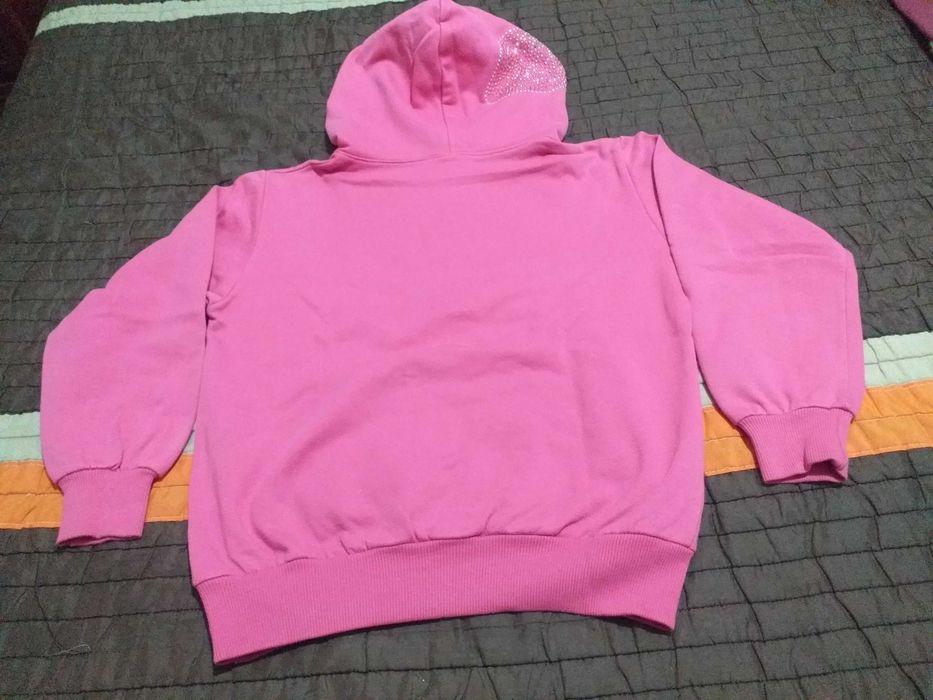 Sweat de cor  rosa Fúschia- Menina 8 anos