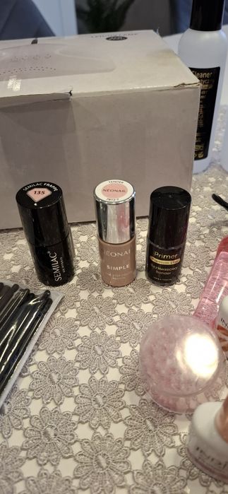 Zestaw do hybrydy lampa lakiery pędzelki