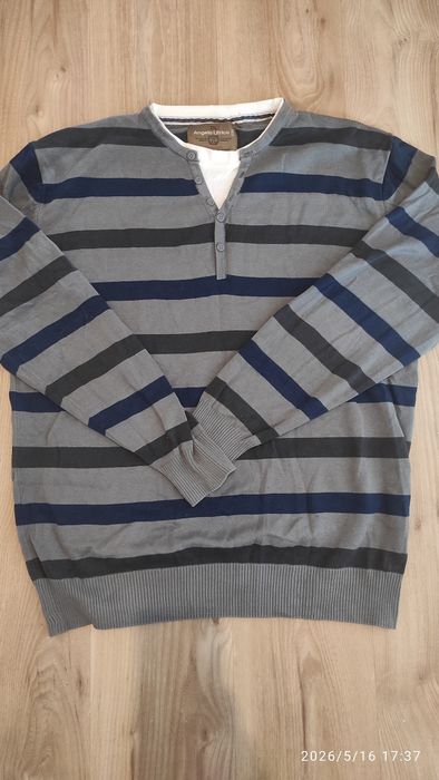Sweter męski w paski 2XL