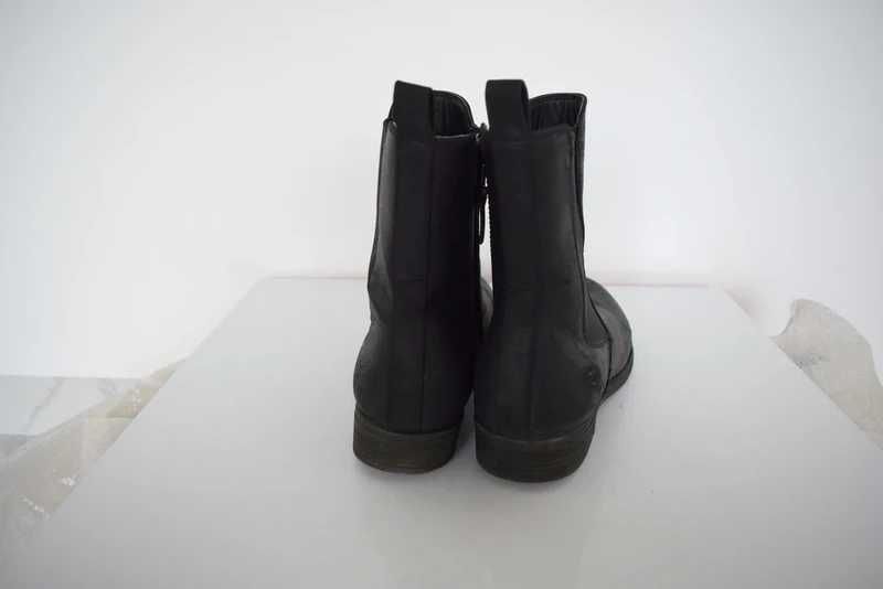 Tamaris botki czarne buty black sztyblety 41