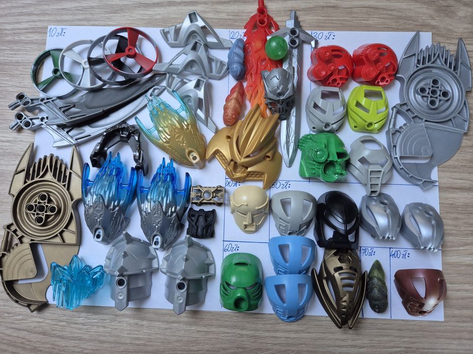 Części i maski LEGO Bionicle