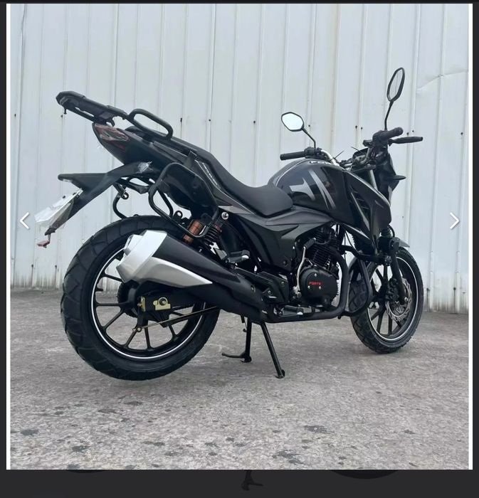 Мотоцикл BS-200 FORTE Чорно-сірий.