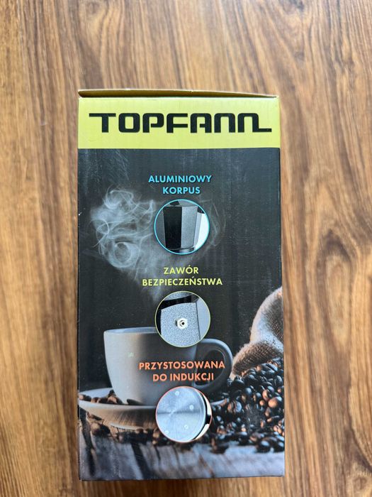 NOWA kawiarka Topfann 300ml aluminiowa indukcja