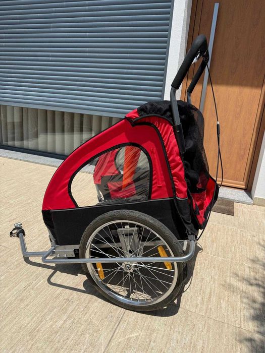 Atrelado de bicicleta de dois lugares