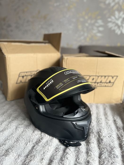 Мотоциклетний шолом(Мотошолом)Crown Racing (новий)