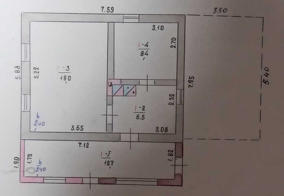 Продам дом в Самар (Новомосковск), район Кулебовка