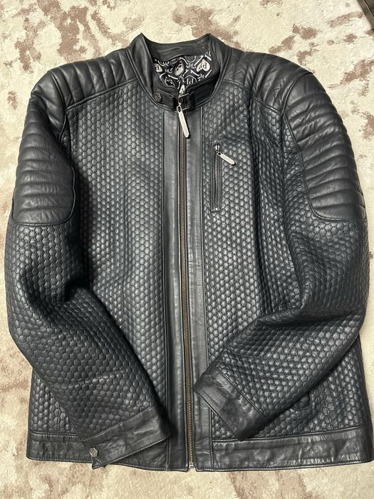 Продам кожану куртку Philipp Plein