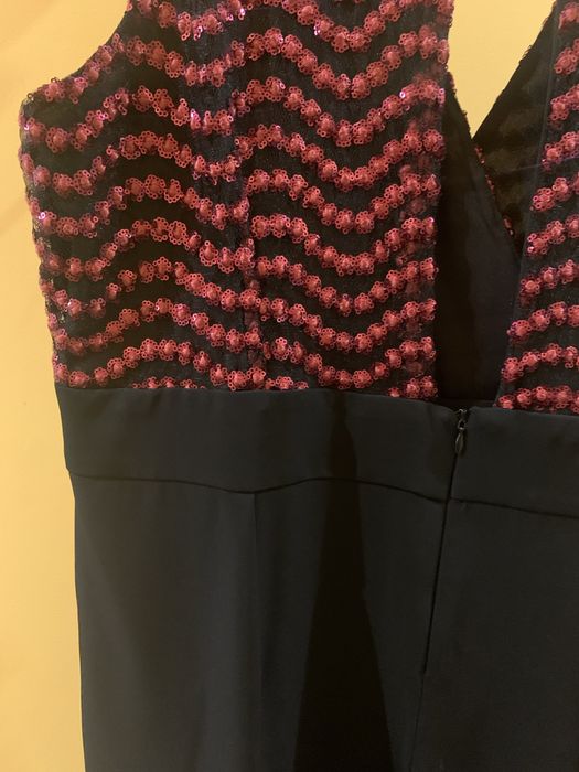 Macacão “TCO” 3XL (46) vermelho com lantejoulas + azul escuro novo