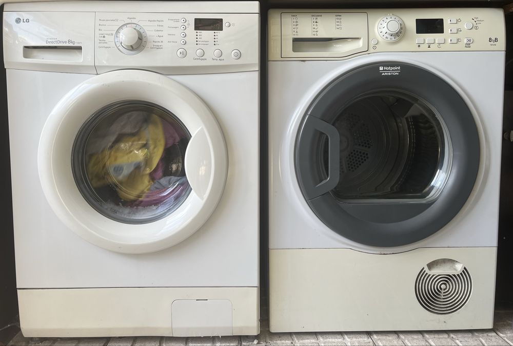 Máquina de lavar roupa  LG Inverter Direct Drive 8kg  (Modelo F1056TD)