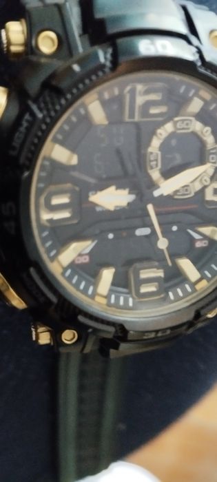 Militarny 5.5 cm cyferblat budzik stoper logowanie wodoodporny pudełko