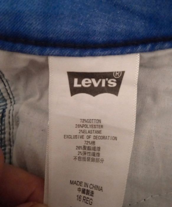 Spodnie Levis bawełniane z elastanem Leviis