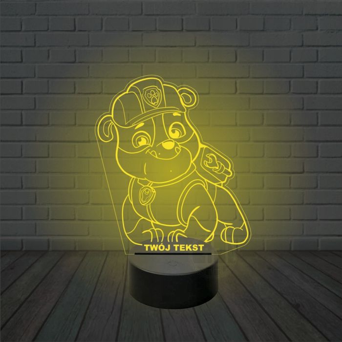 Lampka nocna PSI PATROL rubble rabel prezent dla dziecka