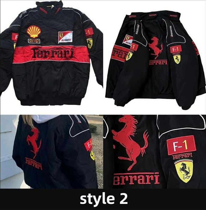 Casaco Novo F1 Ferrari Racing Influencer Motard YouTuber