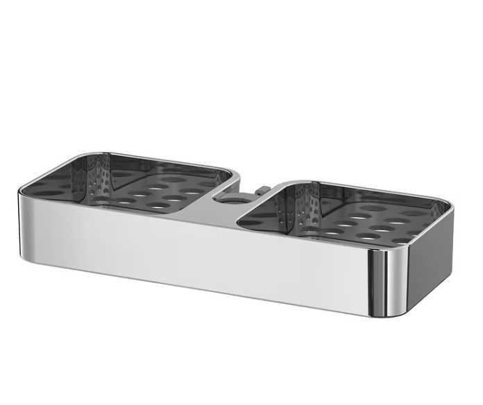 Półka prysznicowa, chrom, 25x4 cm, BROGRUND