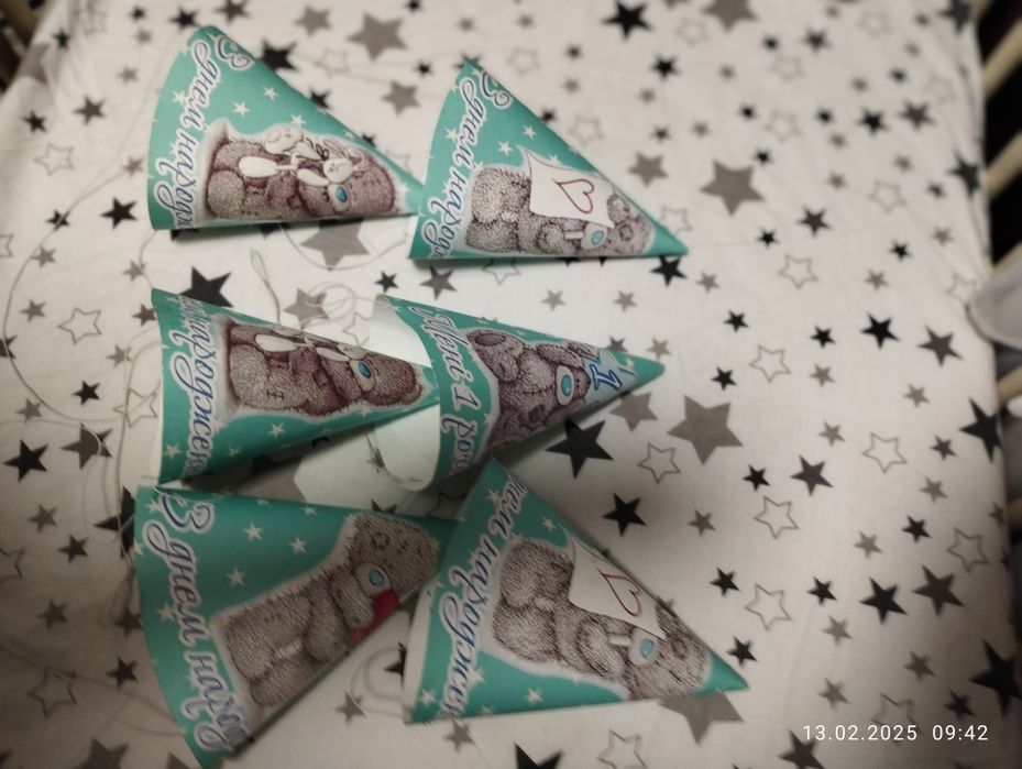 Баннер медведики Тедді блакитний