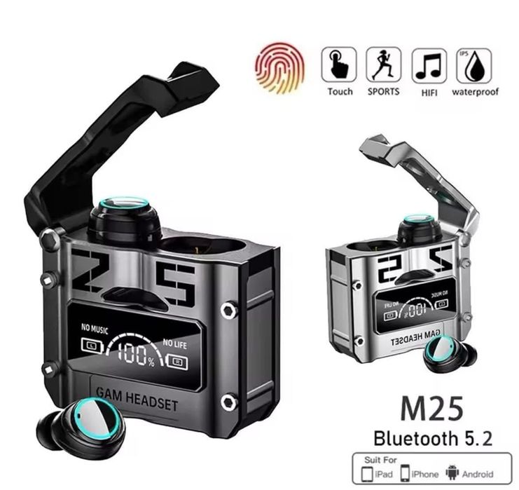 Auricular Bluetooth com função power bank