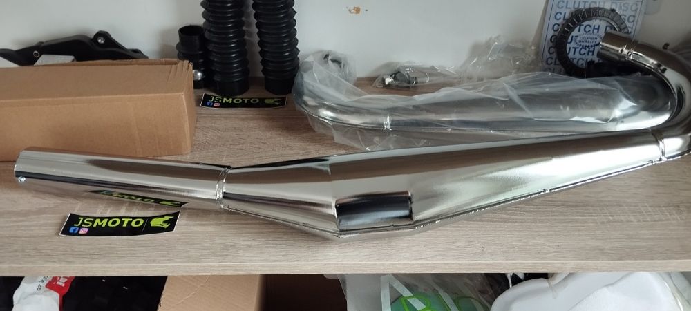 Escape M90 novo Sachs Zundapp macal cromado Lotus v5 Racing Motozax fo