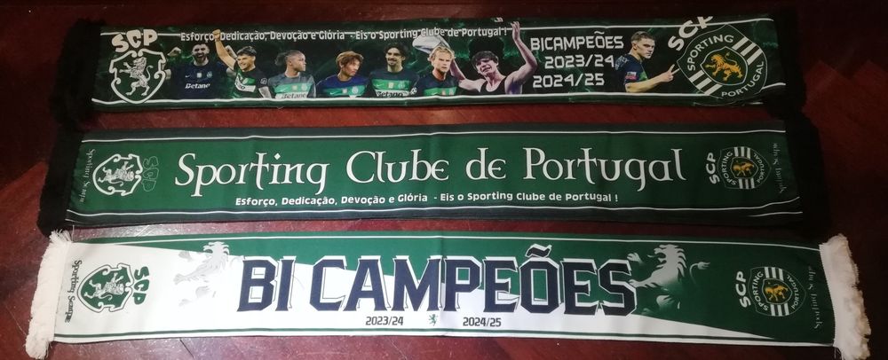 3 Cachecois Diferentes Sporting Bi Campeão