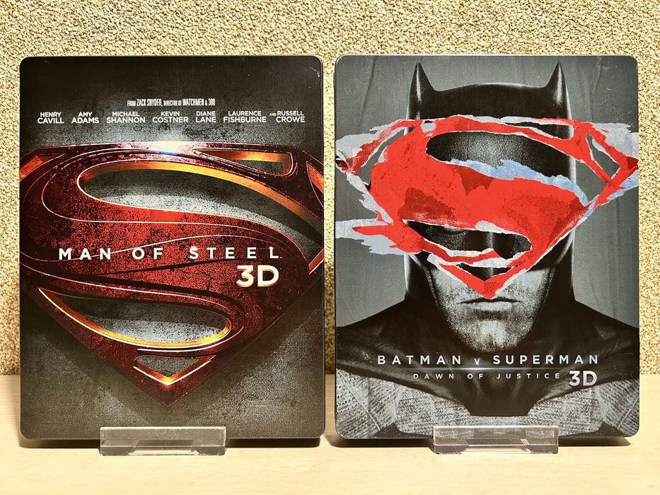 Steelbook Blu-ray DC Чудо-женщина/Человек из стали /Рэмпейдж