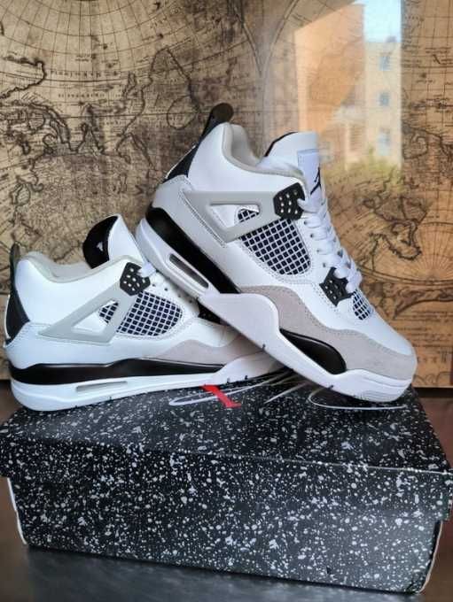 Nike air jordan 4 retro military black 41