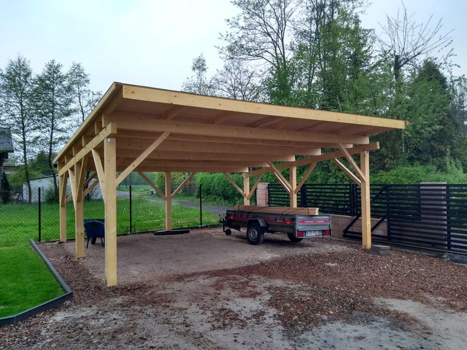 WIATA JEDNOSPADOWA 5.9x6.2m Producent! (każdy wymiar)  Drewno KVH