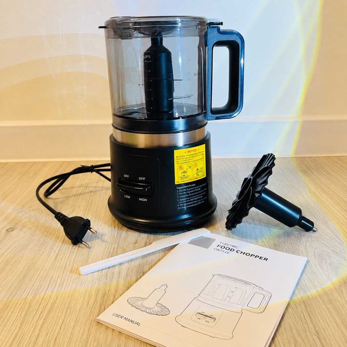 Оригінальний Чопер SHARDOR OK7510 4 Cup кухонний комбайн подрібнювач мяса овочів, блендер измельчитель з вінчиком кухонный чоппер с венчиком мини