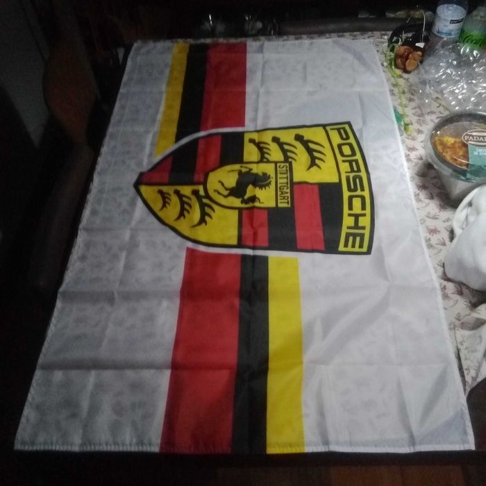 Bandeira Porsche modelo anos 80
