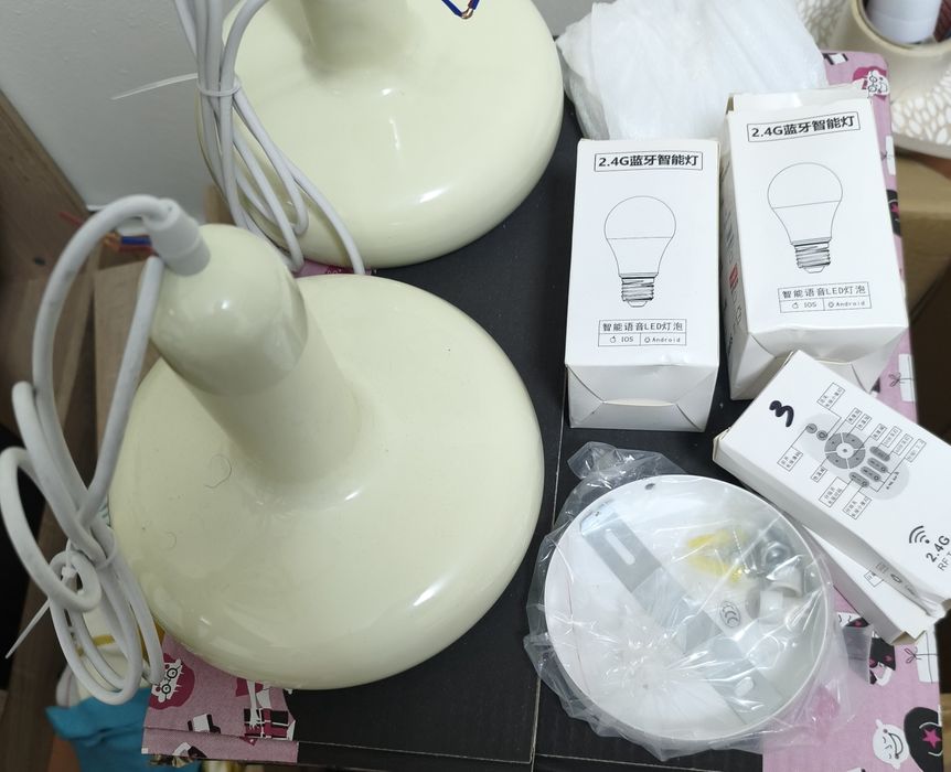 2 candeeiros de teto