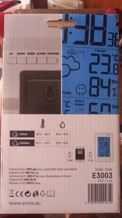 Безпроводная цифровая  метеостанция Emos E3003