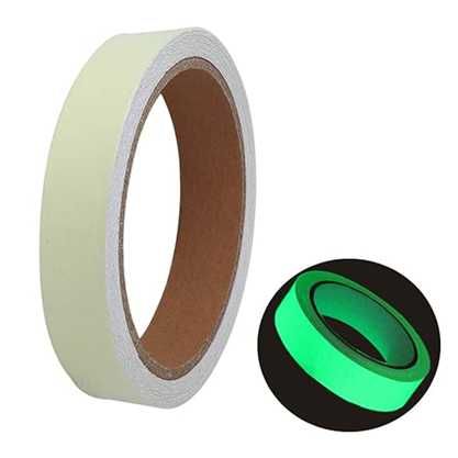 Taśma odblaskowa fluorescencyjna świecąca w nocy samoprzylepna 5m