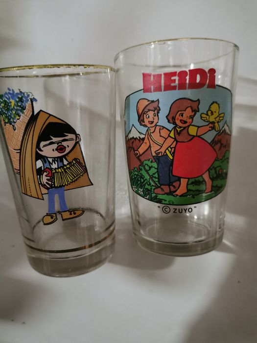 Copos vintage anos 70