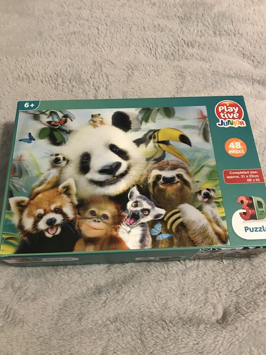 Puzzle 48 elementow Panda 3D