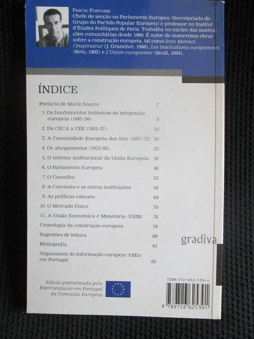 A Construção Europeia de 1945 aos nossos dias, de Pascal Fontaine