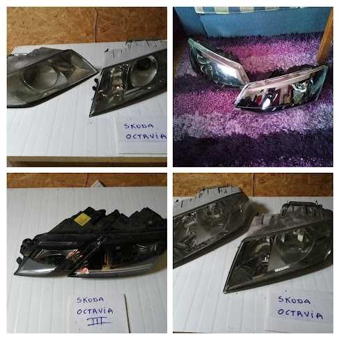 farol skoda fabia octavia superb kodiak yeti rapid
