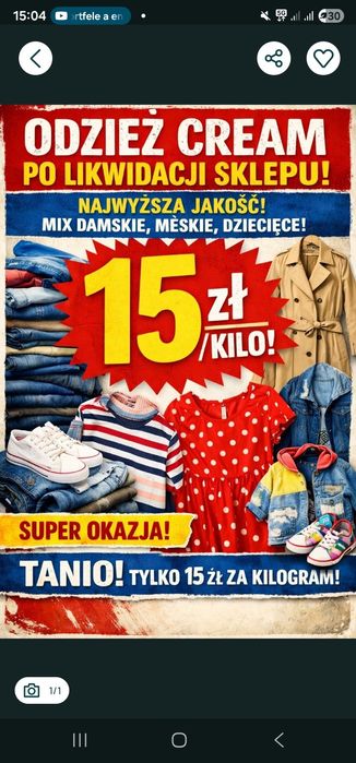 10 kilo mix kobieta odzież używana