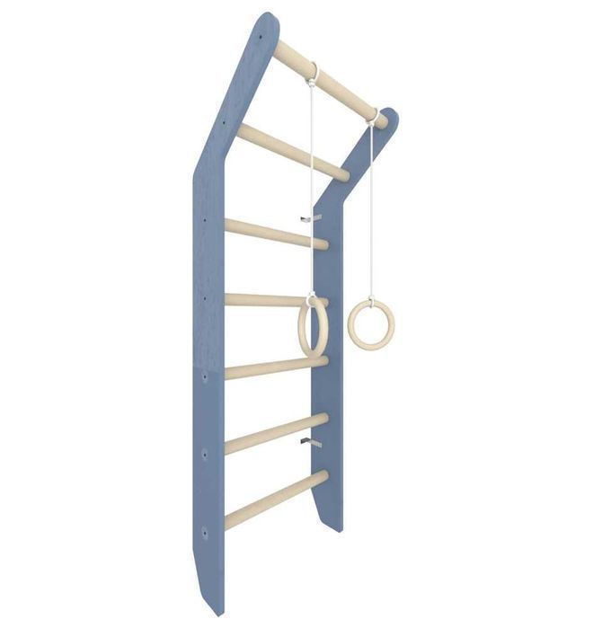 Drabinka gimnastyczna Toddler niebieska z drewna dla dziecka