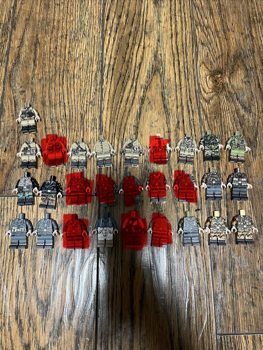 Lego figurki Theminifigco custom ww2 główki cialka