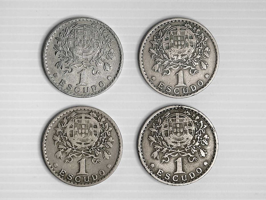 Lote de 4 Moedas 1 Escudo 1951