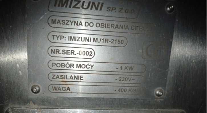 Maszyna linia do odbierania cebuli IMIZUNI